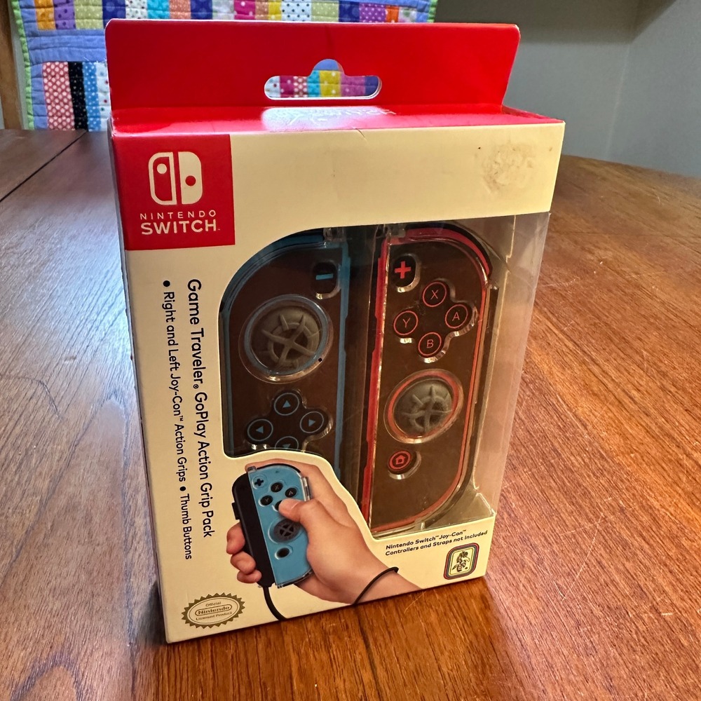 Nintendo Switch Controller Covers - New - Go Play Action Grip Pack Gaming
